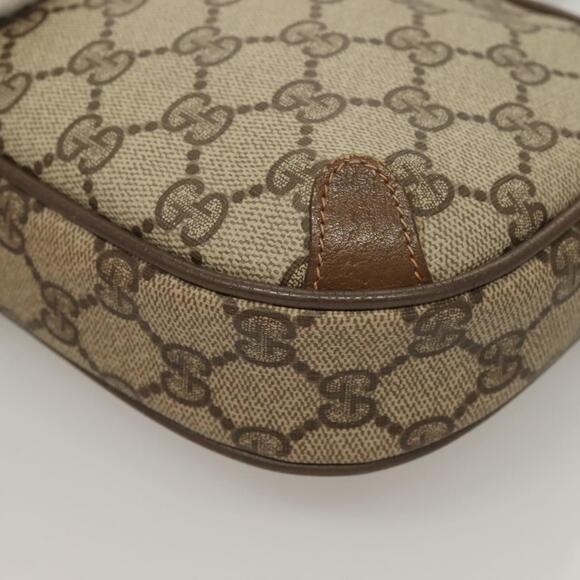 GUCCI GG Supreme Web Sherry Line Bag Pvc Beige Gold 89 02 066 - Picture 13 of 16